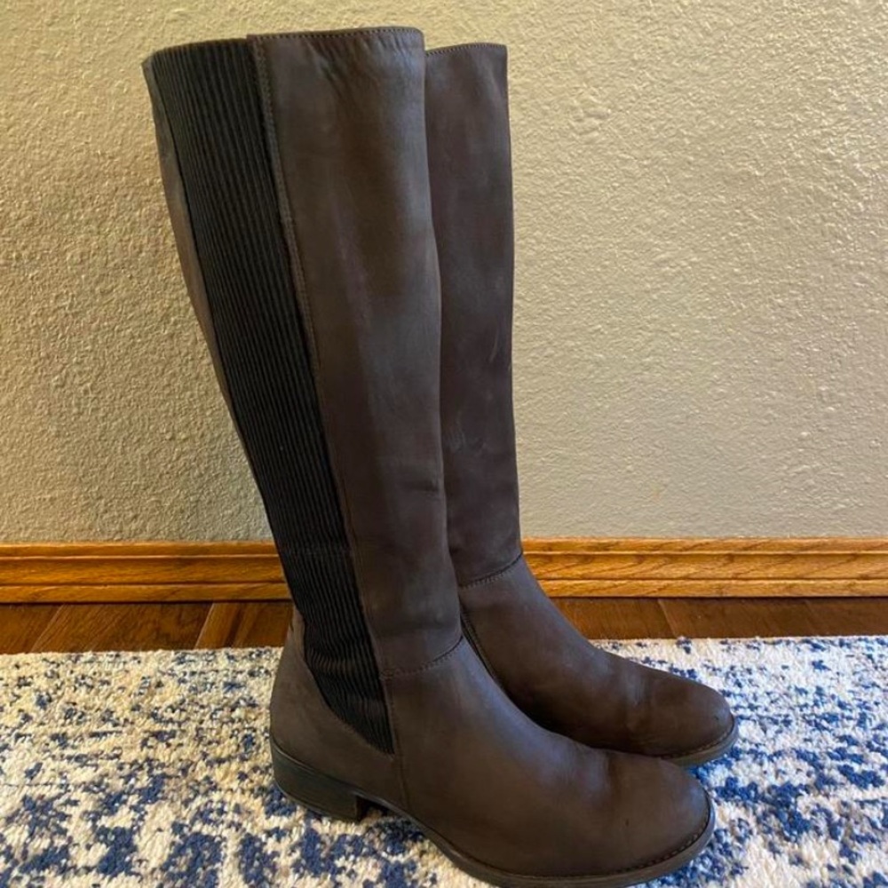 Paul Green Dark Brown Over the Knee Boots
